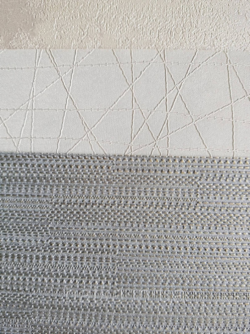 Шпалери вінілові на флізелін Sirpi Alta gamma Sempre 3 рогожка структурна тонка смужка сіра золотиста Київ - фото 2