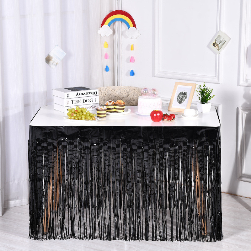 Дождик широкий на стену и стол 74 см на 274 см черный Киев - изображение 4