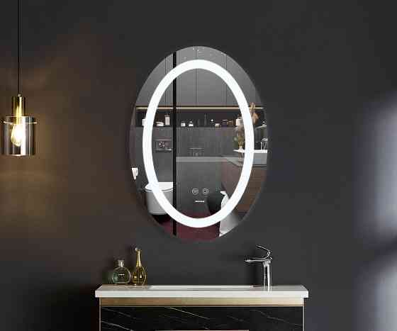 Дзеркало Mixxus PLAIN MV03-50x70 з LED Touch, Anti-fog, димером, рег. яскравості   ( MI6664 ) 21034 Харьков