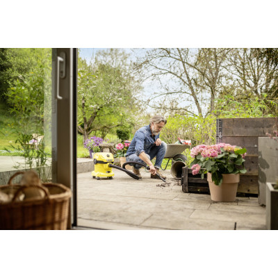 Пилосос будівельний Karcher акумуляторний WD 2-18, 18V, 12л (без АКБ та ЗП) (1.628-500.0) Вінниця - фото 3
