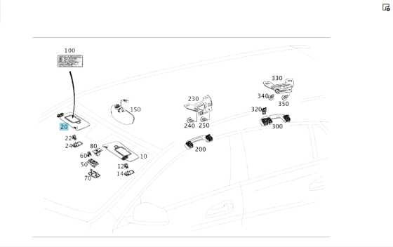 Mercedes-Benz  A1768100310 9H43 Висувний сонцезахисний козирок переднього пасажира + A0998110207 9051 заглушка CLA Shooting Brake X117 CLA C117 Одесса