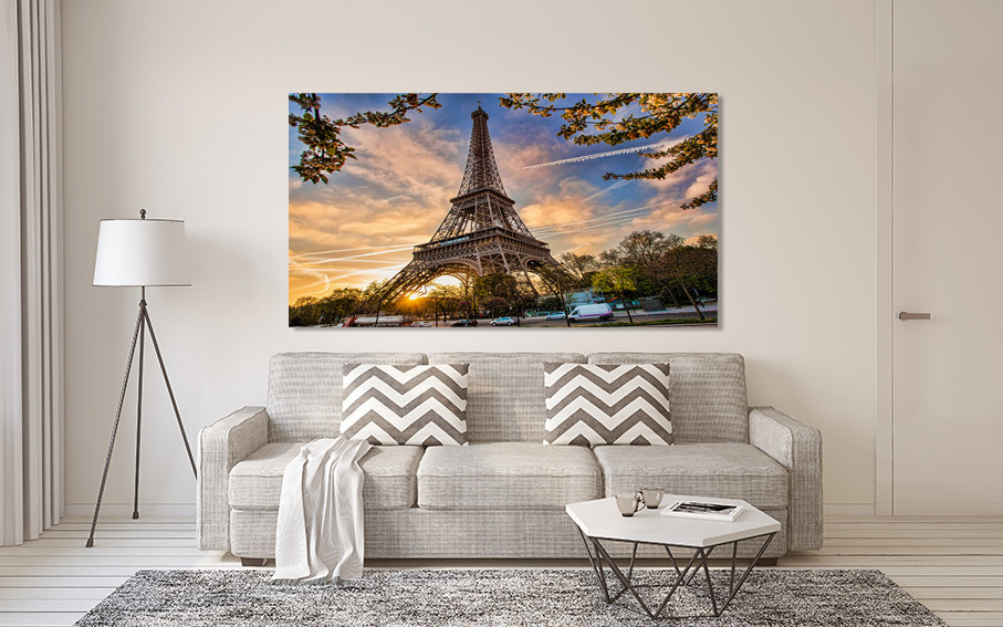 Картина холст в гостиную / спальню  Ейфелева вежа   MLP_387 80х160см Киев - изображение 2