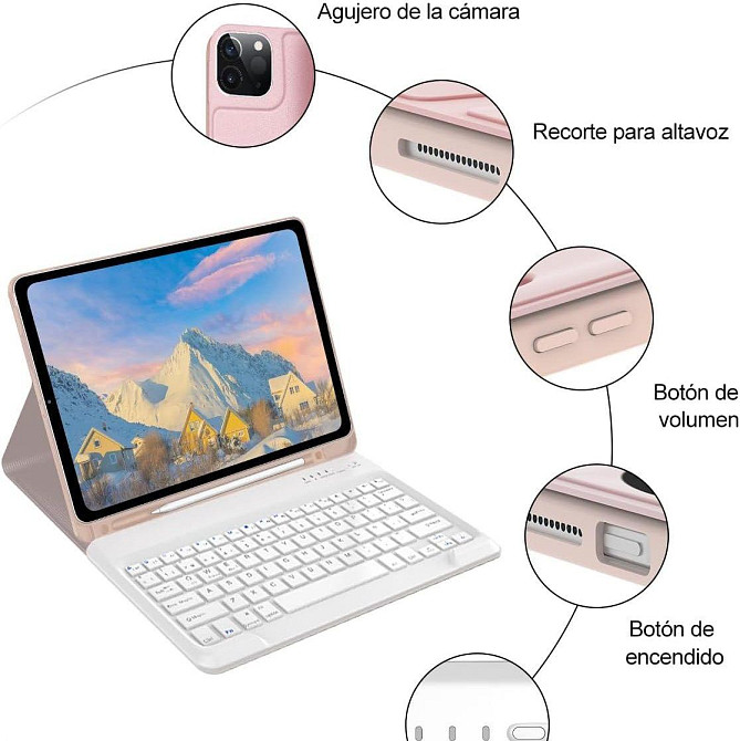 Чехол книжка iPad Pro 11 A2435 A2301 A2068 A2228 клавиатура (женский) Одесса - изображение 4