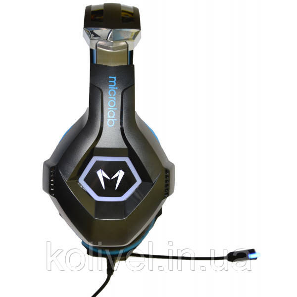 Навушники з мікрофоном Microlab G7 black+blue (G7_b+b) Київ - фото 5