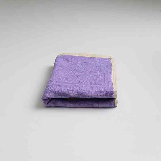 Полотенце для рук и лица махровое двустороннее Лаванда GM Textile 40х70см 400г/м2 (Лавандовый Бежевый) Сумы