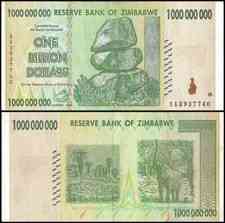 Zimbabwe Зимбабве 1000000000 Dollars 2008 UNC Полтава