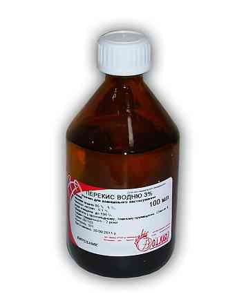Перекис водню 3% флакон 100 мл O.L.KAR (ветеринарний) Вінниця
