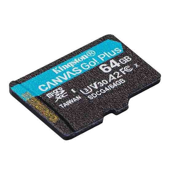 Карта памяти microSDXC (UHS-1 U3) Kingston Canvas Go! Plus 64Gb class 10 A2 V30 (R200MB/s) Киев