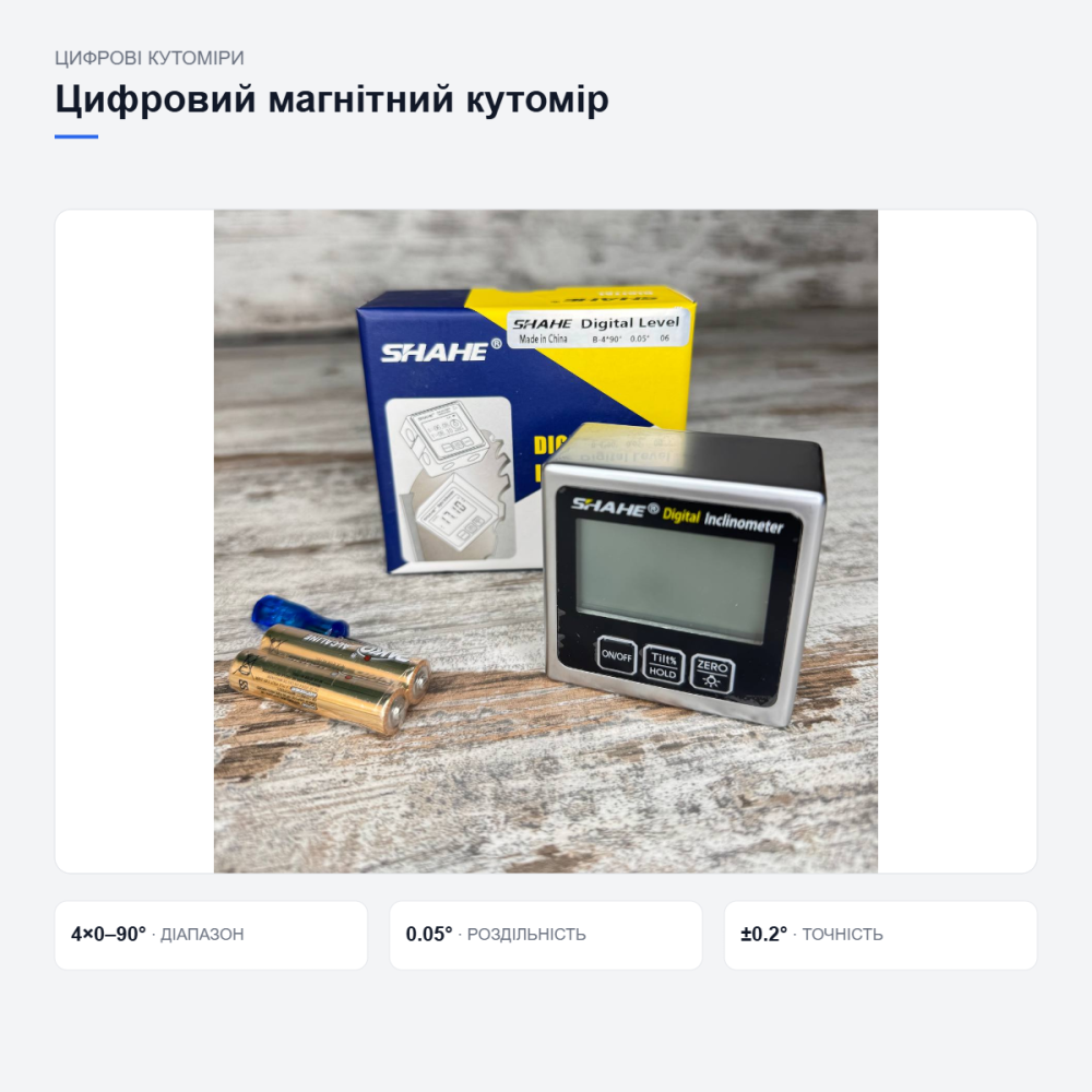 Цифровий кутомір SHAHE Київ - фото 12
