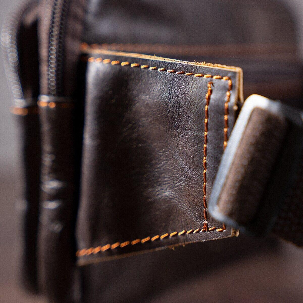 Сумка на пояс Коричневая (Vintage) Киев - изображение 2