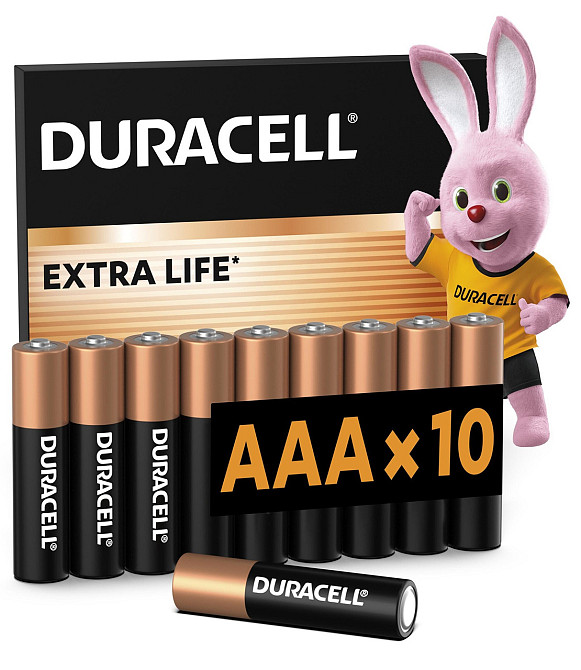 Щелочные батарейки Duracell LR03 MN2400 уп. 1х10 шт. (6425679) Киев - изображение 1