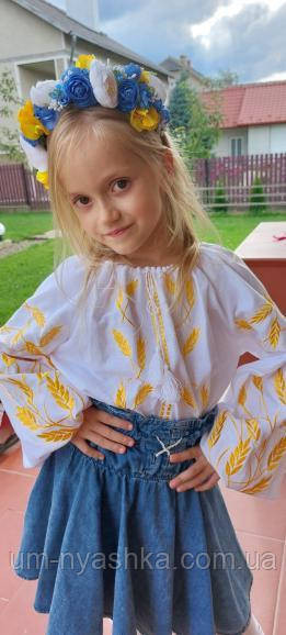 Жіноча вишиванка лляна Колоски Кривий Ріг - фото 3