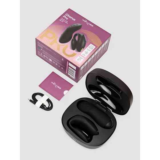 Вибратор для пар We-Vibe Chorus Pro Satin Blackс пультом и приложением, черный Sex Aura Киев