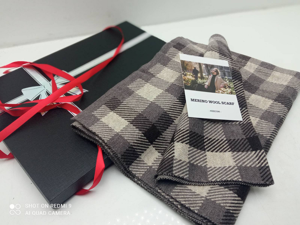 Шарф з мериносової шерсті 180х30см Луцьк - фото 1