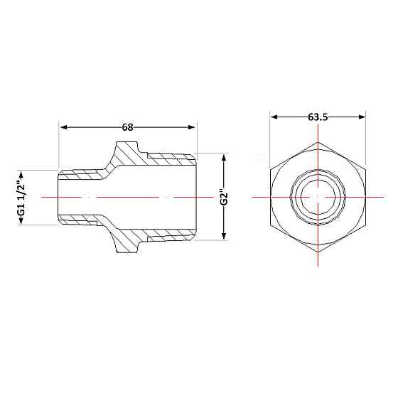 Ниппель чугунный 2