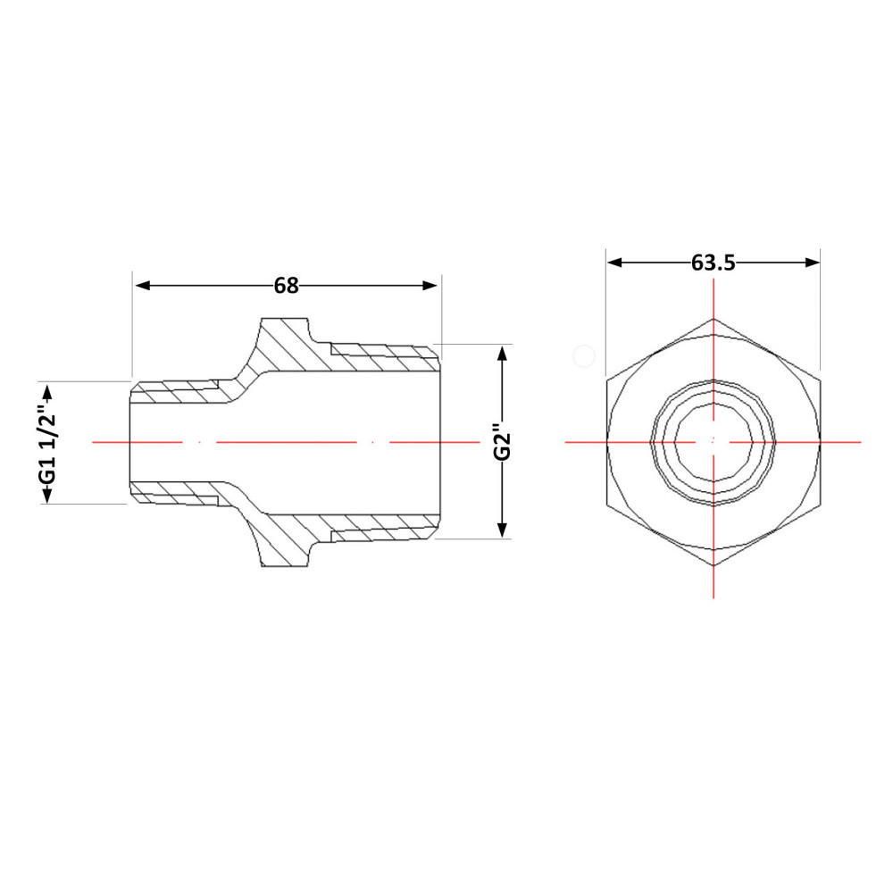 Ниппель чугунный 2