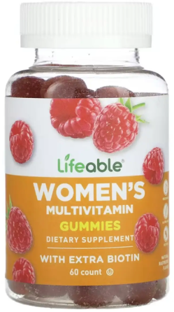 Витамины для женщин Lifeable Women's Multivitamin Adult 60 жев таб малина Киев