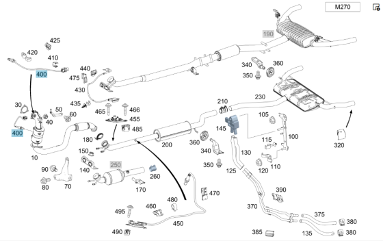 Mercedes-Benz  A0095425618 Лямбда-зонд перед каталізатором SLK/SLC R172 C-Class W204 CLS Shooting Brake X218 CLS C218 G-class W463 CLA C117 CLA Shooti Одесса