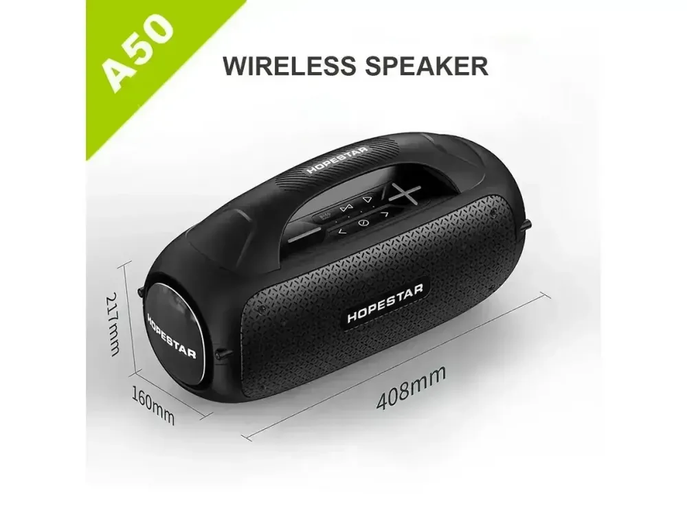 Мінідинамік Bluetooth HOPESTAR A50PARTY USB 80 Вт, Mini-Jack AUX 3.5 мм, Type-C Одеса - фото 6