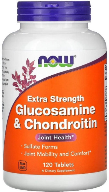 Глюкозамин и хондроитин Now Foods Glucosamine & Chondroitin 120 таб Киев - изображение 1