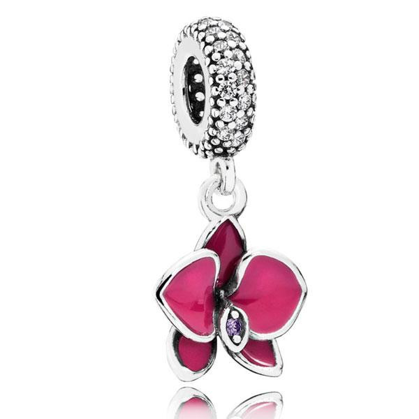 Срібна намистина-підвіска Пандора  "Орхідея" 791554EN69 MasterSem Київ - фото 1