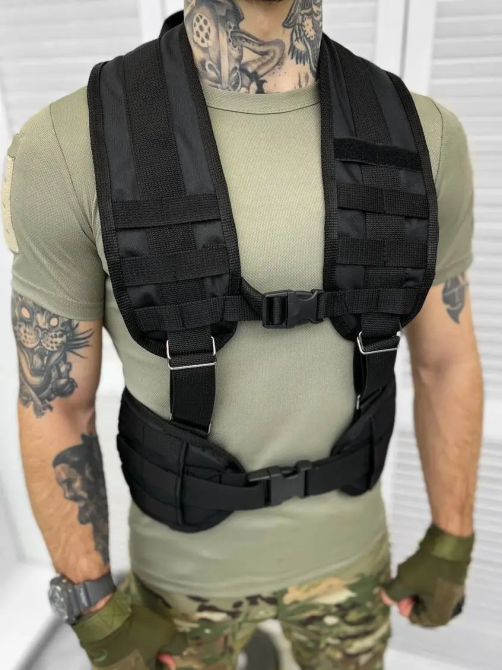 Тактичний розвантажувальний пояс РПС Elit force Чорний Вінниця - фото 2