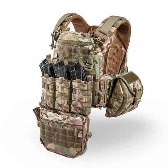 Комплект плитоноска с подсумками и напашником, быстрым сбросом (без плит) Мультикам Киев