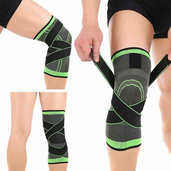 Бандаж колінного суглоба XL, KNEE SUPPORT WN-26, Зелений / Фіксатор колінного суглоба / Наколінник еластичний Київ