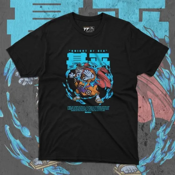 Футболка для подростка мальчика с принтом Ван Пис Jinbei Размер 160 Anime10242 Днепр