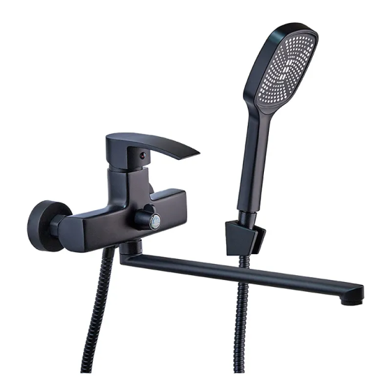 Смеситель для ванной Mixxus Magnum 006 (Euro) Black (MI6197) Киев