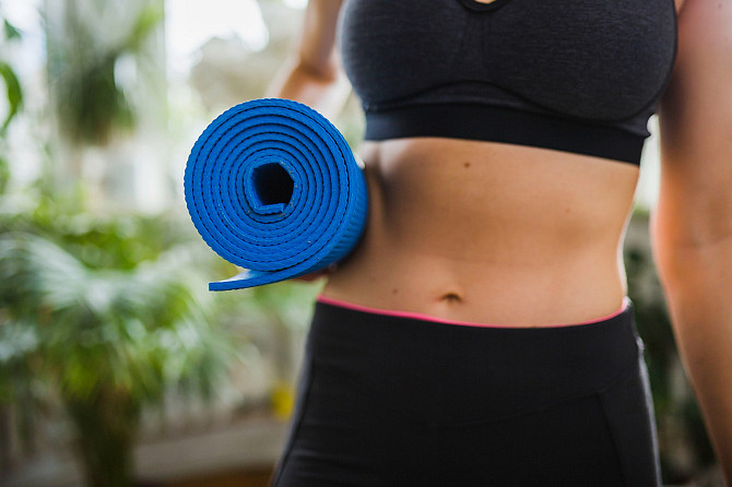 Килимок для йоги та фітнесу Power System PS-4014 PVC Fitness-Yoga Mat Blue (173x61x0.6) Кам'янське - фото 8