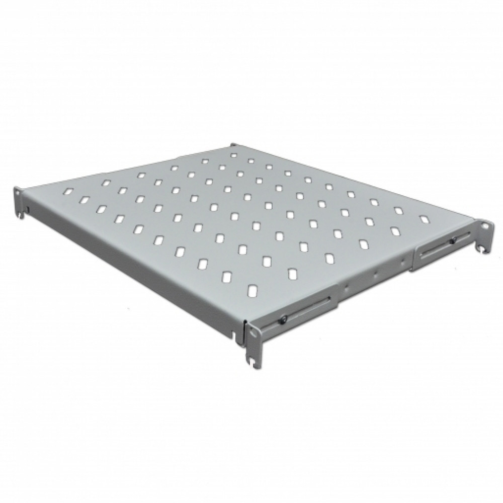 Полиця з чотирма точками кріплення CMS UA-SH4-400G 19" 1U 400 мм сіра Київ - фото 1