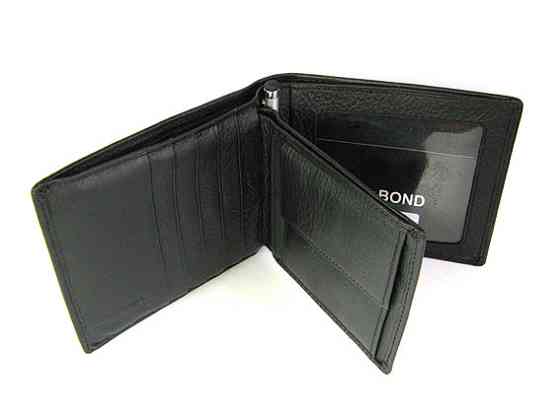 Кошелек мужской черный кожа Dr. Bond Киев