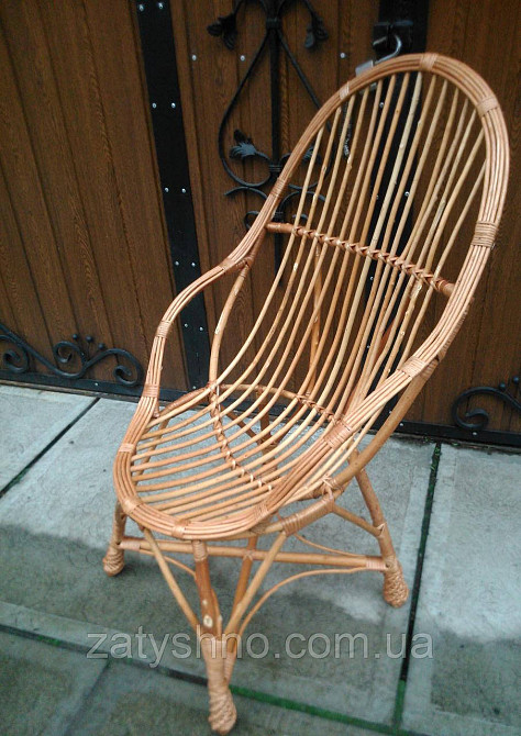 Кресло балконное плетеное с подлокотниками Киев - изображение 2