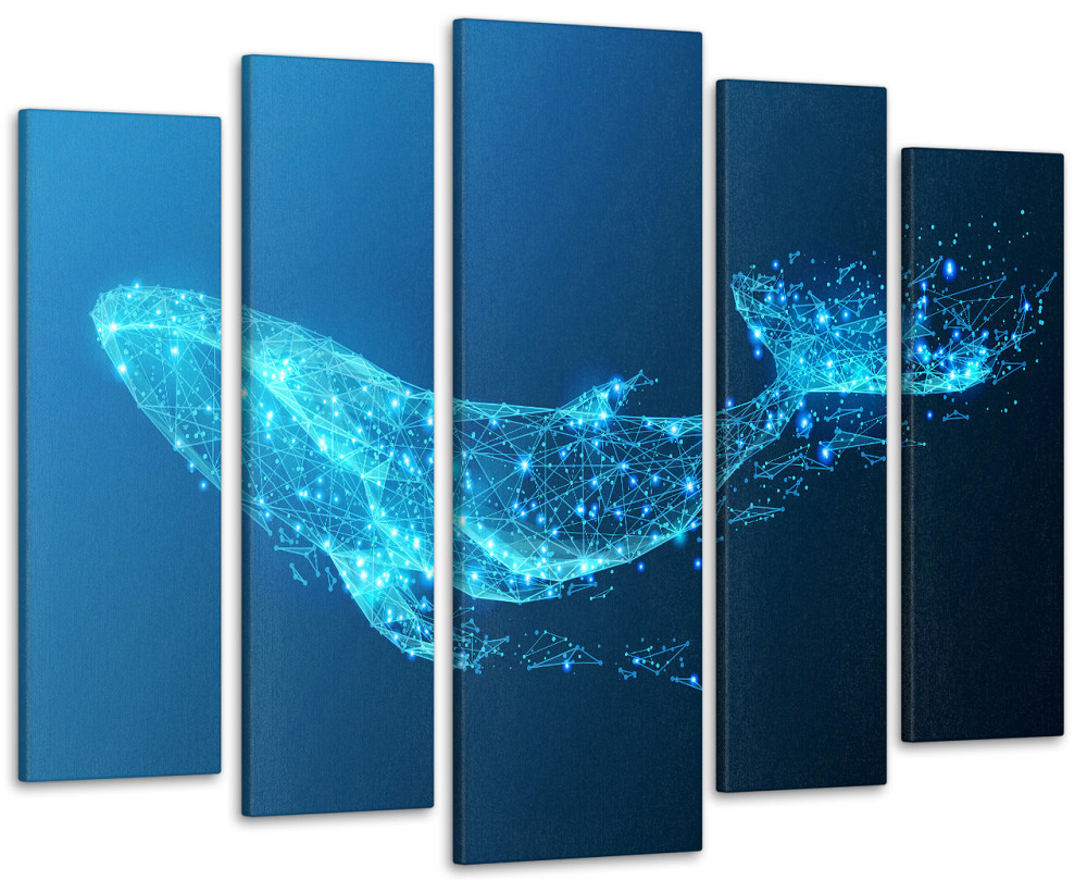 Модульна картина у вітальню / спальню Абстракція Кіт Art-475_5 ( 80х118см ) Київ - фото 1