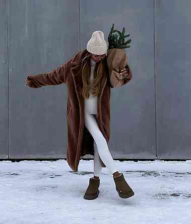 Женская повседневная теплая шуба из эко-меха и на теплой подкладке. Шоколад, 48/52 Одесса