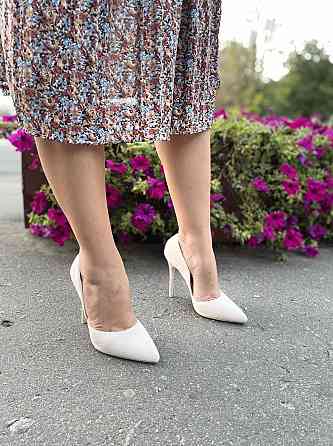 Seastar Туфлі жіночі SEASTAR бежеві еко-замша каблук 10см ( 4534) Коломия