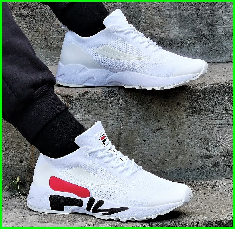 Кросівки FILA Білі Чоловічі Філа Тканинні Літні для Біга (розміри: 41,42,43,44) Дніпро - фото 4