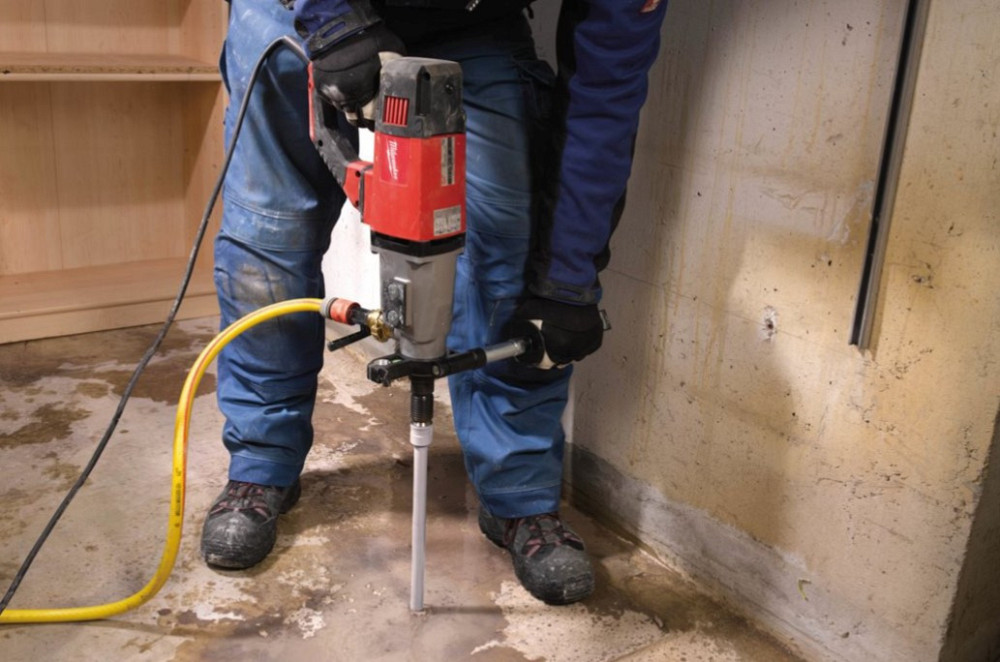 Дриль для сухого або вологого алмазного буріння MILWAUKEE DD 3-152, (1900Вт, 3 швидкісті, кейс) Одеса - фото 9