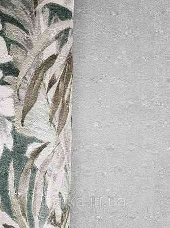 Шпалери флізелінові екологічні Decoprint Essentials EE22503 під штукатурку бірюзові сірі Київ