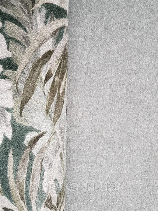 Шпалери флізелінові екологічні Decoprint Essentials EE22503 під штукатурку бірюзові сірі Київ - фото 2