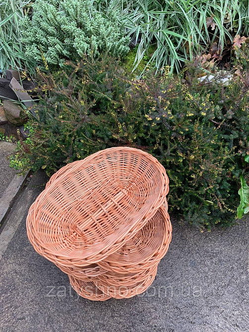 Корзина плетеная подарочная  | корзина из лозы овальная  |плетеная корзина на новый год Киев - изображение 4