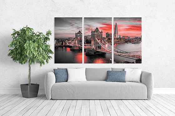 Модульна картина у вітальню/ спальню   Велика Британія  ART-067_3A Київ