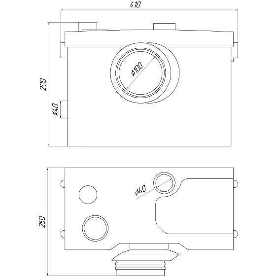 Каналізаційна установка VOLKS pumpe WC600D (WC3) Тернополь