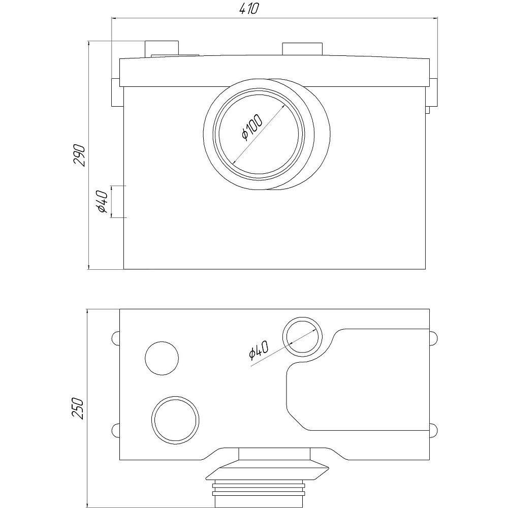 Каналізаційна установка VOLKS pumpe WC600D (WC3) Тернополь - изображение 5