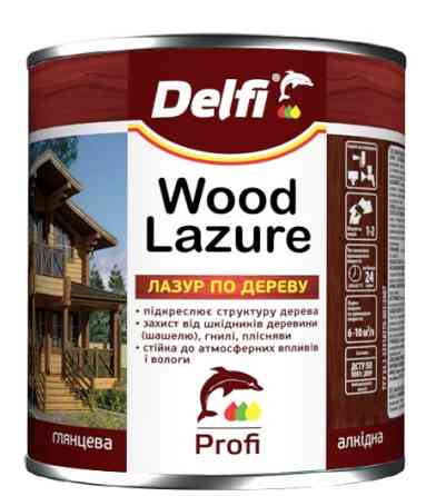 Лазур для дерева DELFI червоне дерево 2,3 л Киев