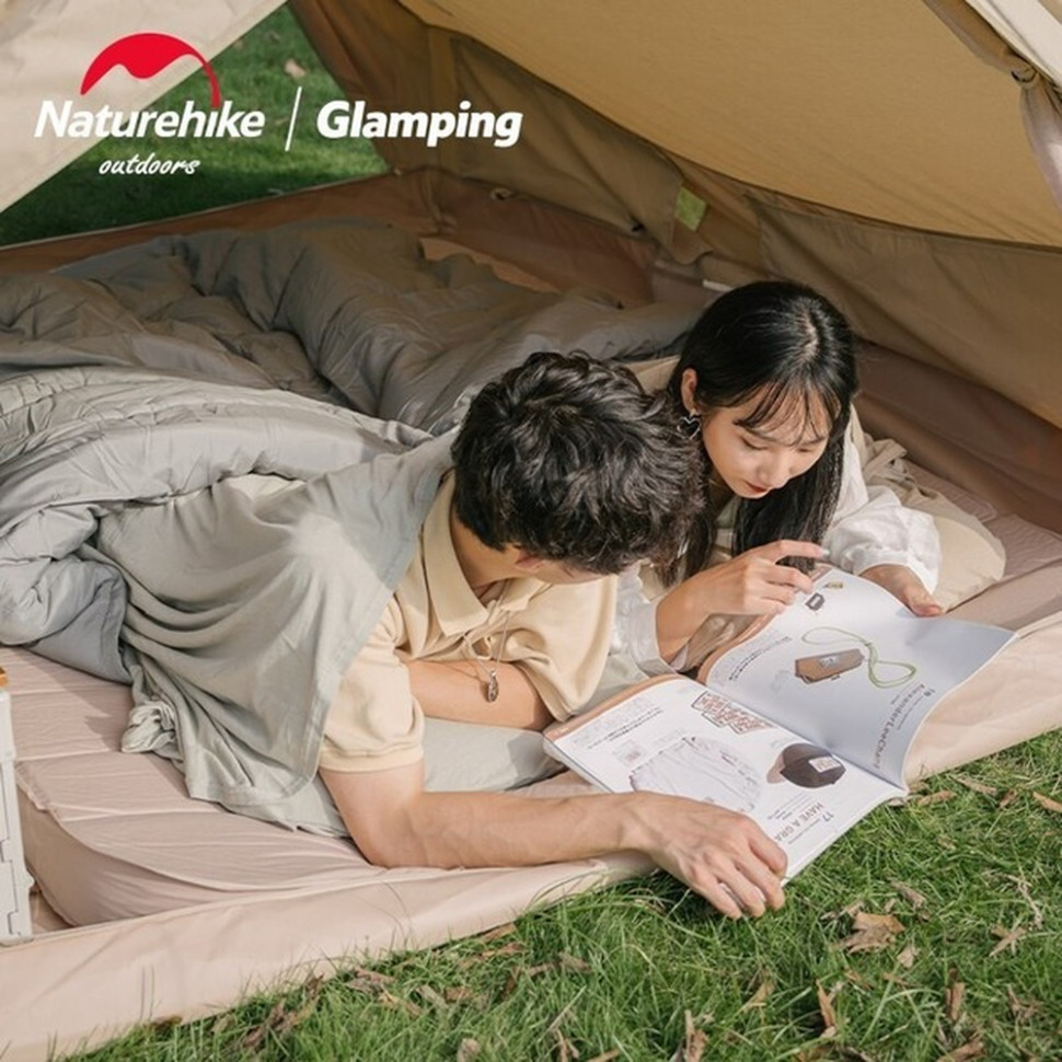 Подкладка для спального мешка Naturehike NH15S012-D, хлопок, светло-зеленый Киев - изображение 4