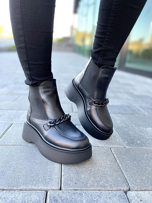 Черевики жіночі ARLEN чорні натуральна шкіра зимові 36р.-23см. 37р.-24см. 38р.-24.5см. (4833) Коломия - фото 9