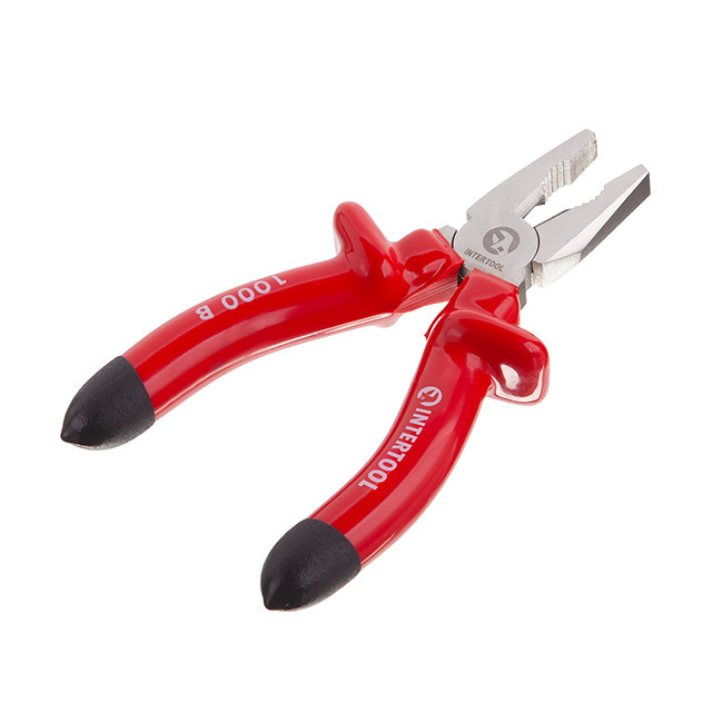 Плоскогубці 160 мм, діелектричні, 1000 В, CrV 6150 INTERTOOL NT-0312 Київ - фото 2