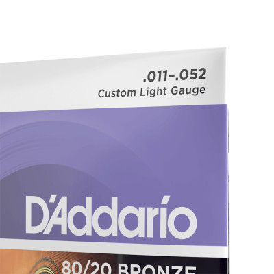 Струны для гитары D'Addario 80/20 Bronze Custom Light (11-52) (EJ13) Винница - изображение 4